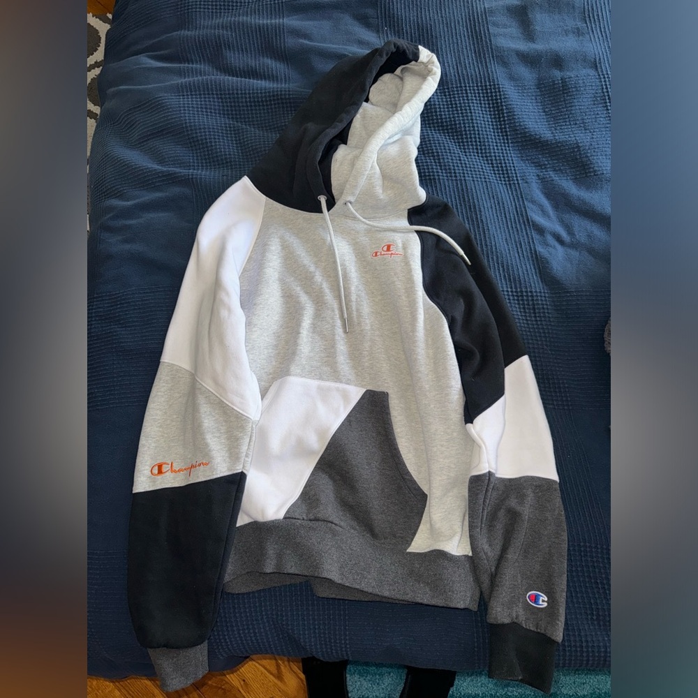 Champion color block hoodie size small